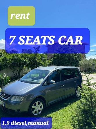  7 seats(sitzplatze) ww touran 1.9 diesel  